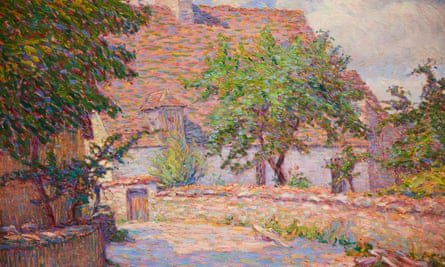 Detail of a painting by Wynford Dewhurst