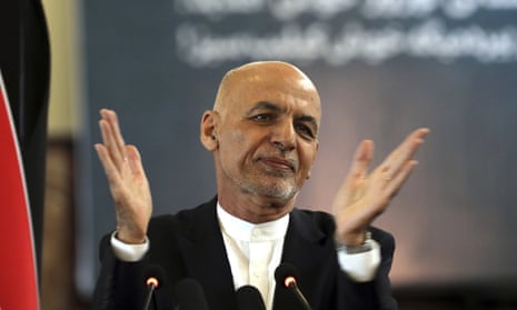 Slow hand clap. Ashraf Ghani shown in March.