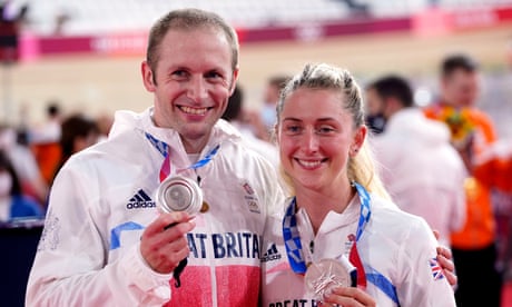 Laura and Jason Kenny win silver medals in Olympic team cycling finals