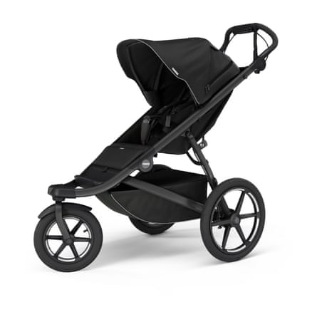 A Thule Urban Glide 3 running buggy in black.