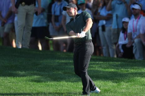 A smooth swish out of the rough from Rory McIlroy