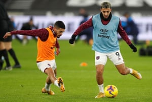 West Ham United’s Manuel Lanzini and Said Benrahma