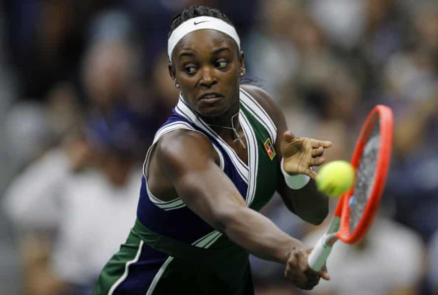 Sloane Stephens in action during the US Open.