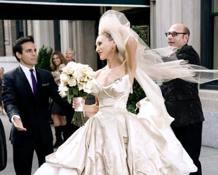 Carrie Bradshaw in her wedding dress