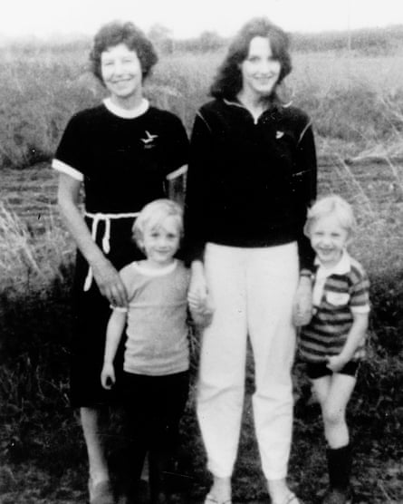 Jeremy Bamber’s adoptive mother June Bamber, his sister Sheila Caffell and her sons Nicholas and Daniel.