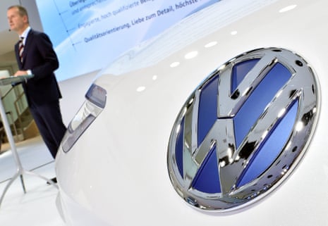 VW brand chief Herbert Diess speaks during a presentation on the group’s turnaround plan in Wolfsburg, Germany.