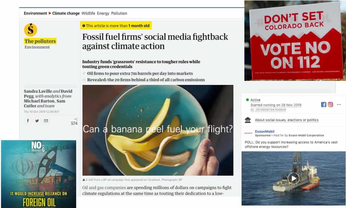Fossil fuel firms’ social media fightback against climate action