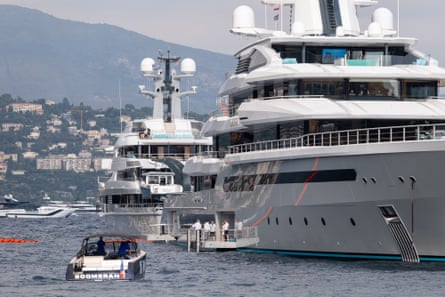Leviathan, the biggest boat at the Monaco Yacht Show.