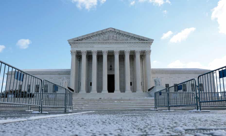 The US supreme court on Capitol Hill on Friday in Washington DC.