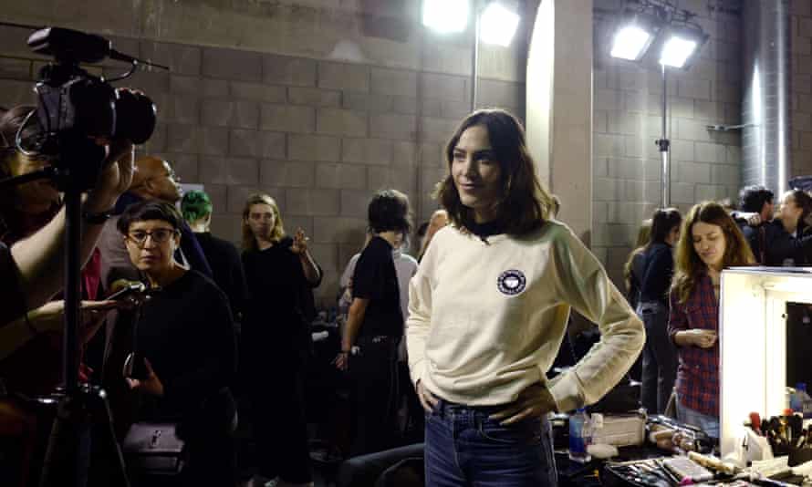 Chung backstage at London fashion week in February 2019.