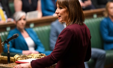 Rachel Reeves announcing her spring statement in the Commons, March 2025.