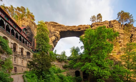 Pravcicka Brana, Europe’s largest natural arch, Bohemian Switzerland National Park, Czech Republic, Europe