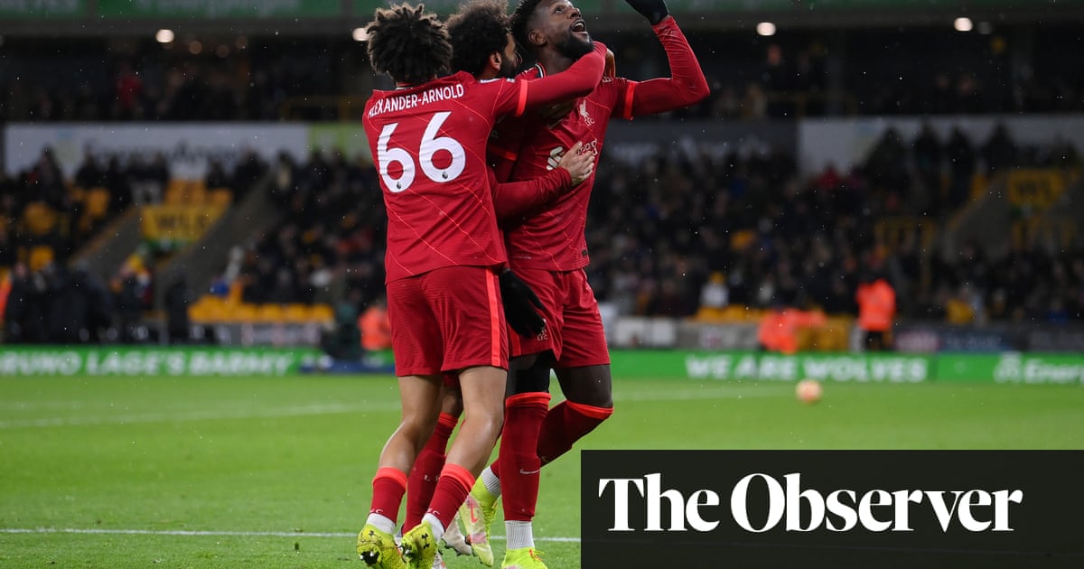 Divock Origi’s last-gasp strike gives Liverpool dramatic win at Wolves