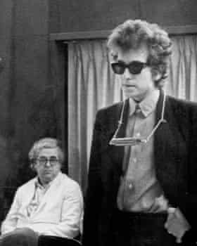 Albert Grossman with Bob Dylan.