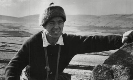 Joe Brown at Windgather, near Whaley Bridge, on the Derbyshire-Cheshire border, in 1963.