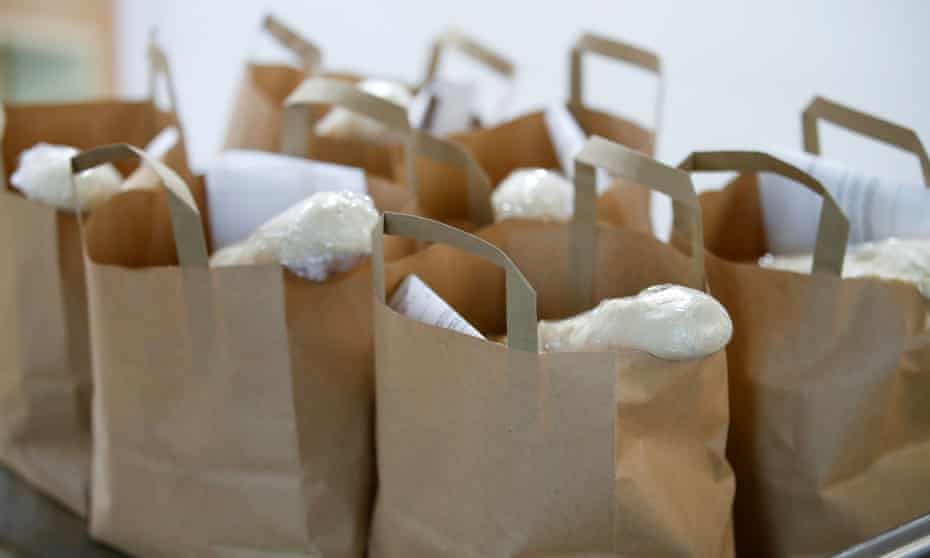 Bags of food