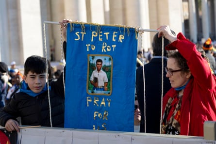 Pope Leo XIV canonized new saints at St. Peter’s Square, in the Vatican, 19 October 2025.