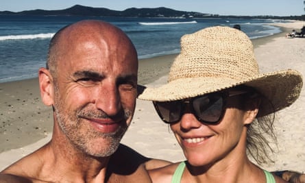 Chris and Robyn at Pambula Beach, New South Wales.
