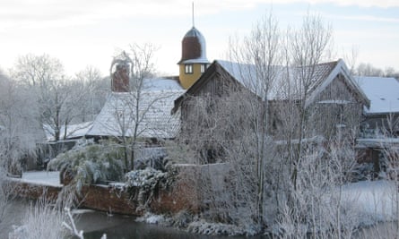 The Coach House in snow