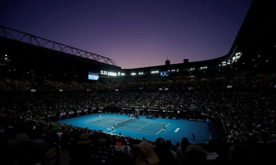 The Australian Open men’s final at Melbourne Park in February 2020.
