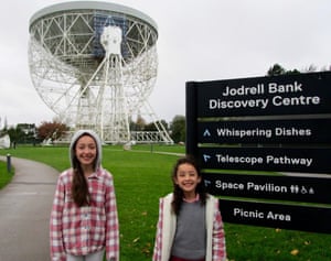 David Atkinson’s daughters at the Discovery Centre