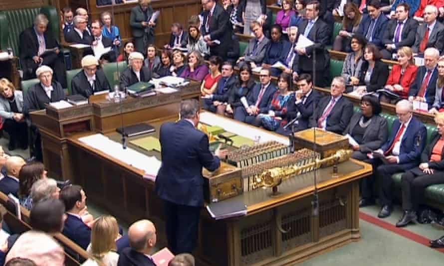 David Cameron speaking during prime minister’s questions