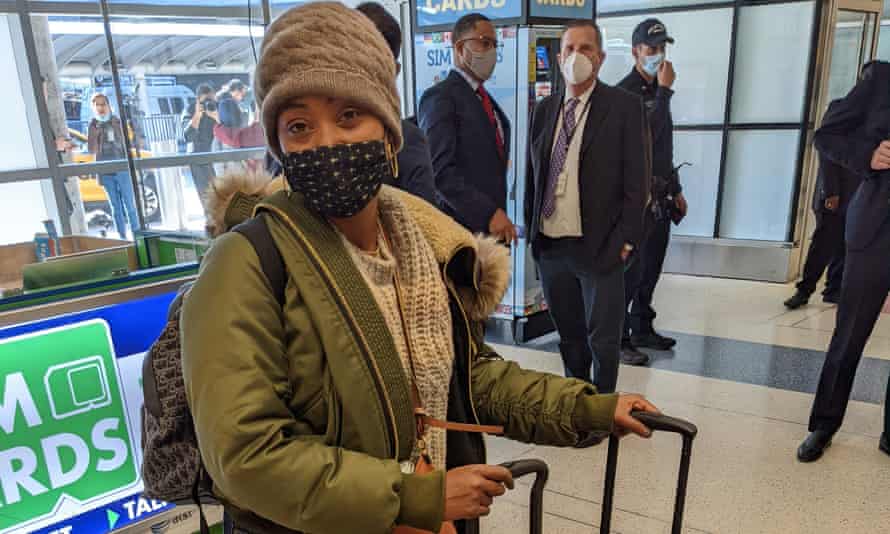 Charlene Prempeh, arriving in New York for the first time in 18 months.