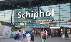 Schiphol airport in Amsterdam