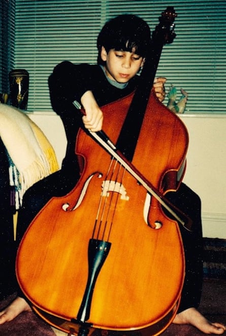 Joe Black playing a cello