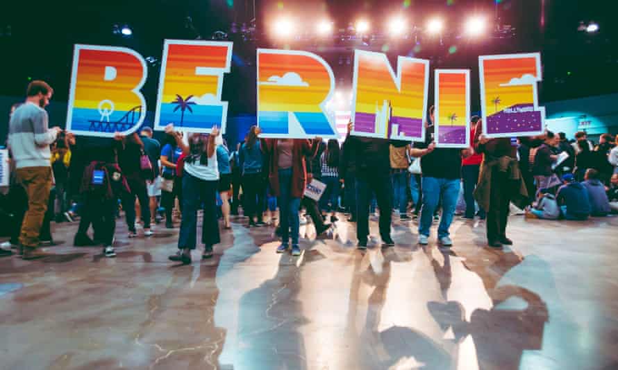 A Bernie Sanders rally in Los Angeles on 1 March