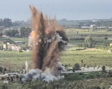 Explosion in open countryside