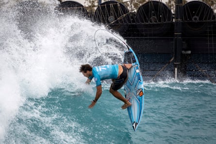 Australia's Jack Robinson competes during the Surf Abu Dhabi Pro