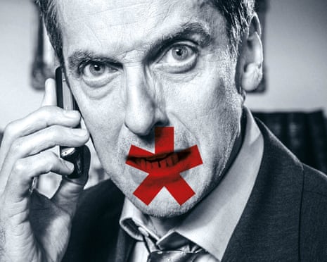 Peter Capaldi as Malcolm Tucker from The Thick of It.