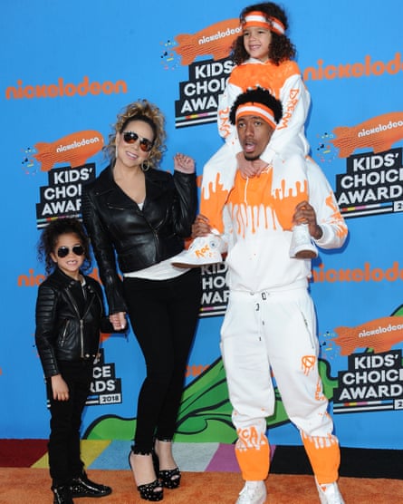 Carey, Nick Cannon and their children.