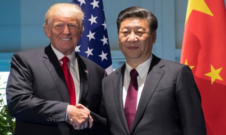 US president Donald Trump and Chinese president Xi Jinping meet on the sidelines of the G20 Summit in Hamburg in July.