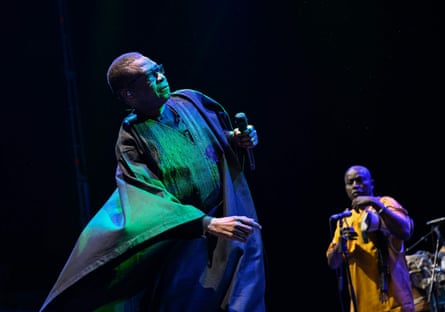 Youssou N'Dour performing on stage