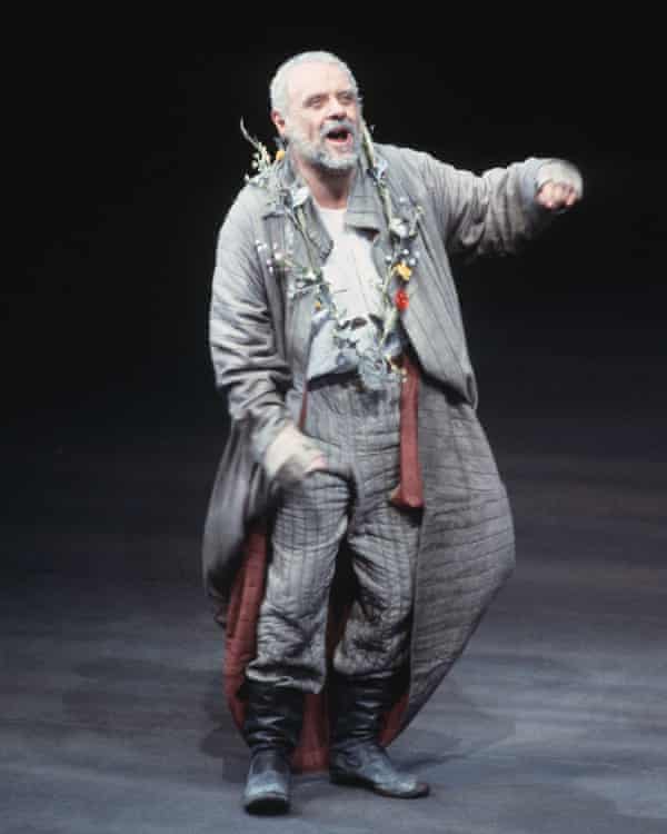 Antony Hopkins como Lear en 1986.
