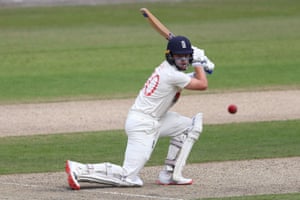 Pope hits a boundary.
