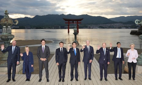 G7 leaders gather in Hiroshima.