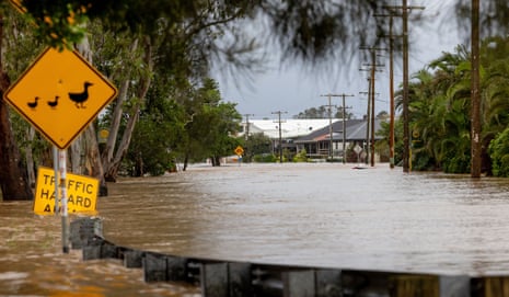 Flooding in Port Macquarie, New South Wales.