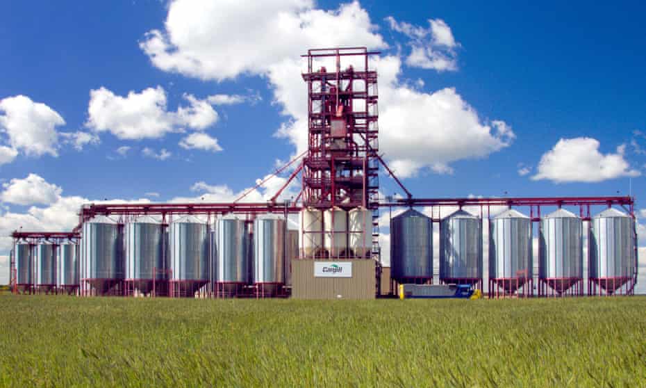 A large Cargill inland grain terminal in Canada.