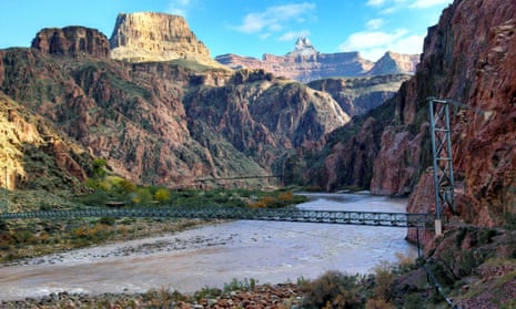A bridge over the Colorado river in the Grand Canyon. Obama’s interior secretary called the ban ‘the right approach for this priceless American landscape’. 