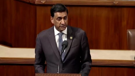 Democrat Ro Khanna reveals six men's names in Epstein files – video | US news | The Guardian