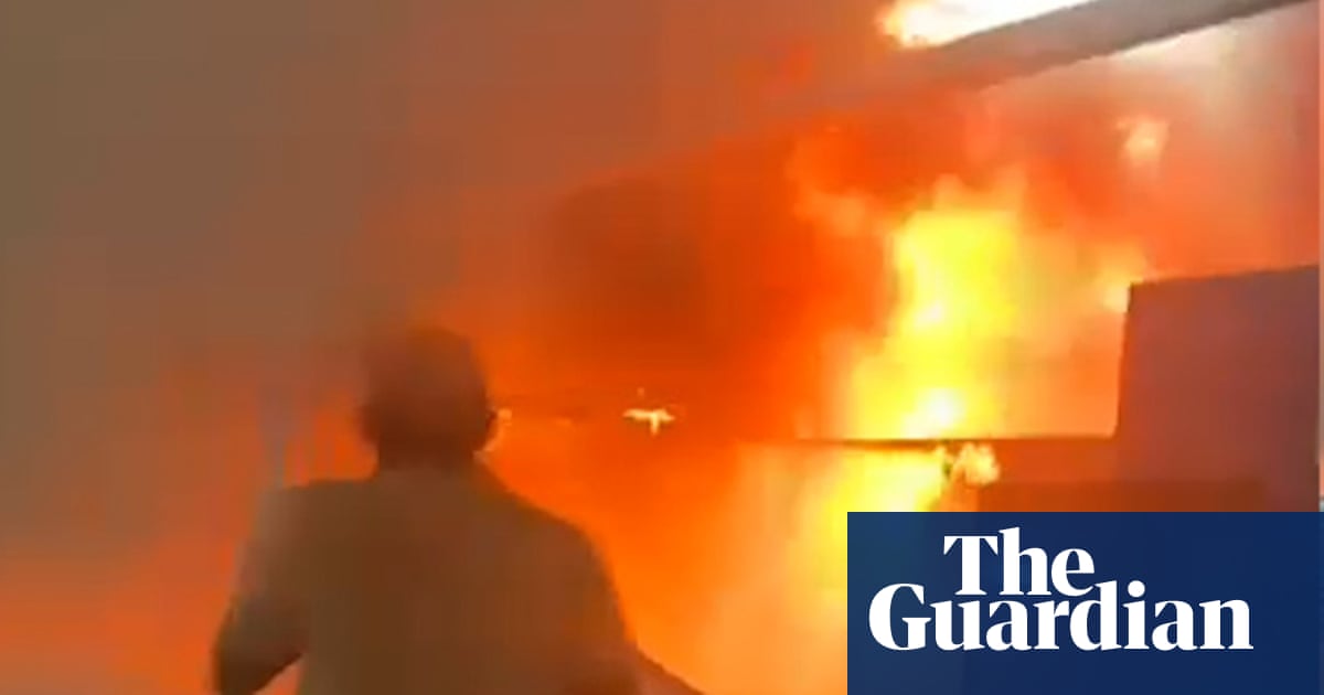 People evacuated after fire breaks out at Cop30 venue – video