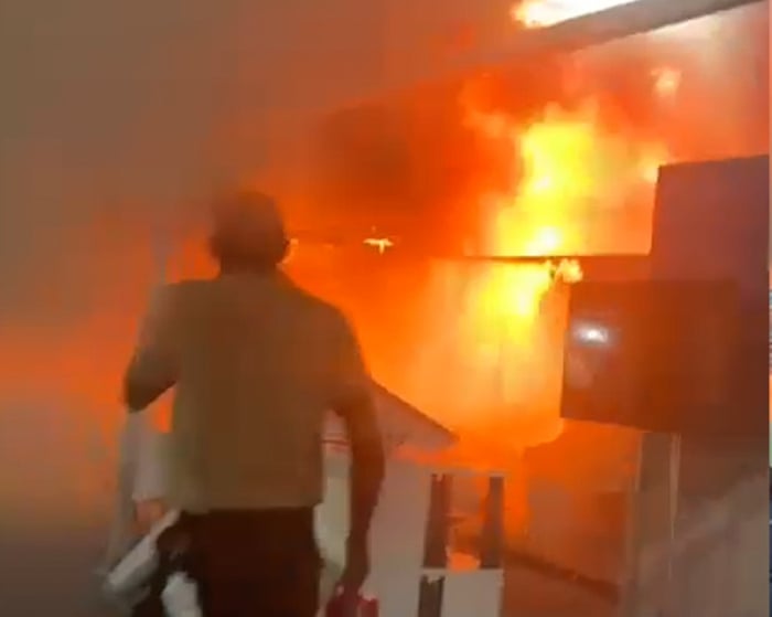 People evacuated from Cop30 venue after fire breaks out – video