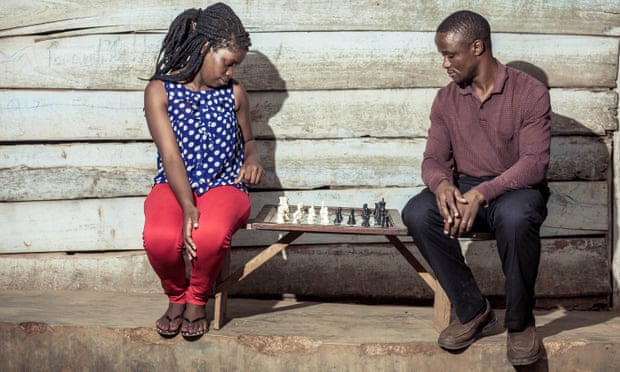 All the right moves: Phiona Mutesi with her chess mentor Robert Katende. 