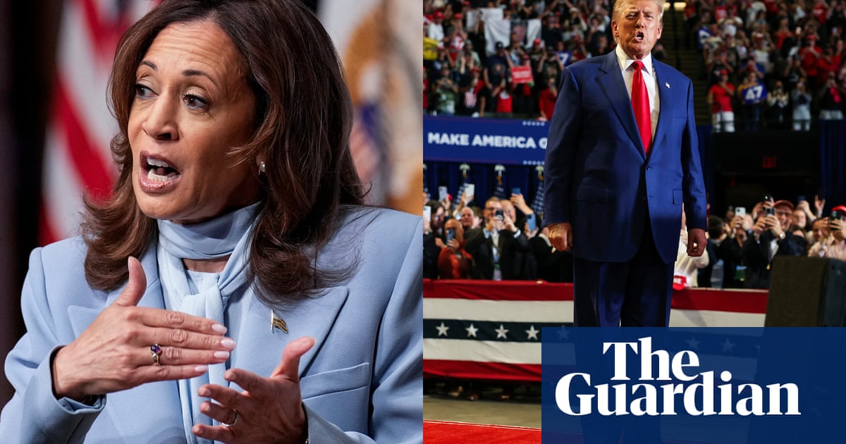 Harris ups lead over Trump, although presidential race still on knife-edge