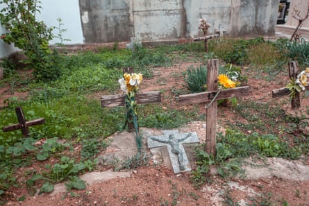 Graves of unidentified migrants at the cemetery of Lampedusa