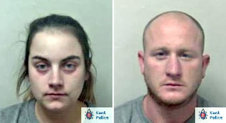 A police handout image of Sian Hedges and Jack Benham