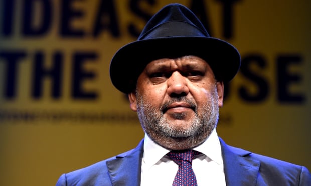 Aboriginal Australian lawyer and academic Noel Pearson prepares to speak at the Ideas at the House lecture series at the Sydney Opera House in Sydney, Wednesday, Sept. 11, 2014. (AAP Image/Tracey Nearmy) NO ARCHIVING